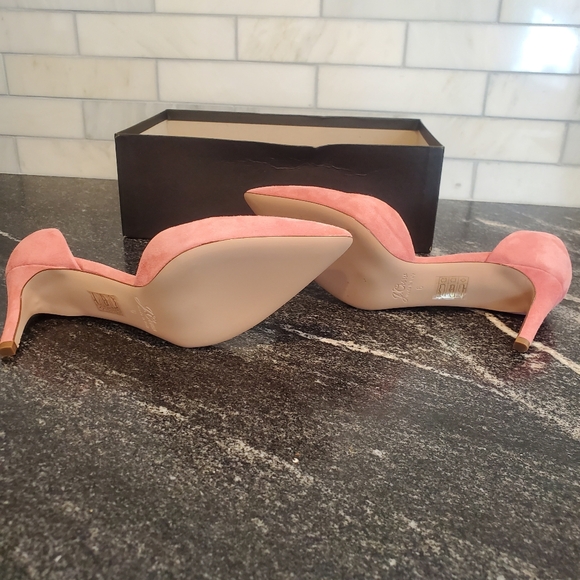 J. Crew Pink Suede Heels - Picture 7 of 10